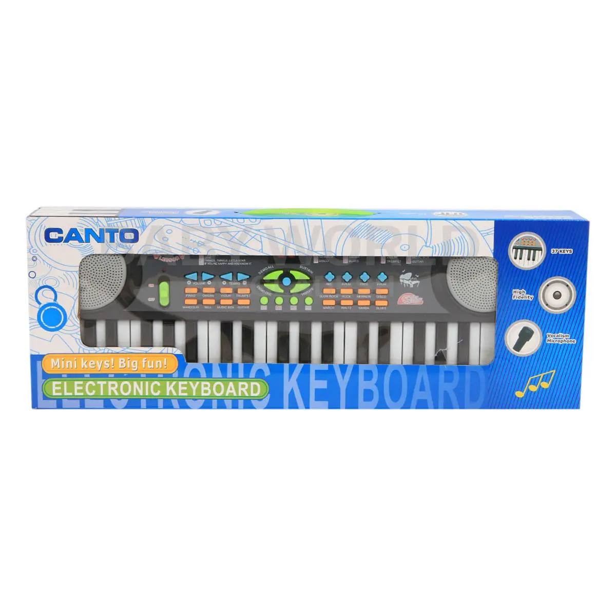 Canto 37-Key Kids Electronic Piano with Mic & FM Radio | Musical Toy - Image 2