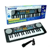 Canto 37-Key Kids Electronic Piano with Mic & FM Radio | Musical Toy