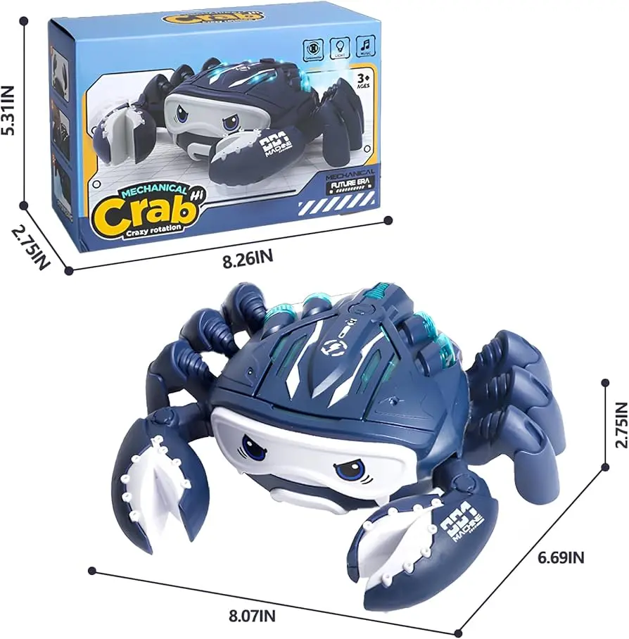 Interactive Crawling Crab Toy for Babies – Music, Light & Spray | Sensory & Motor Skill Development - Image 2