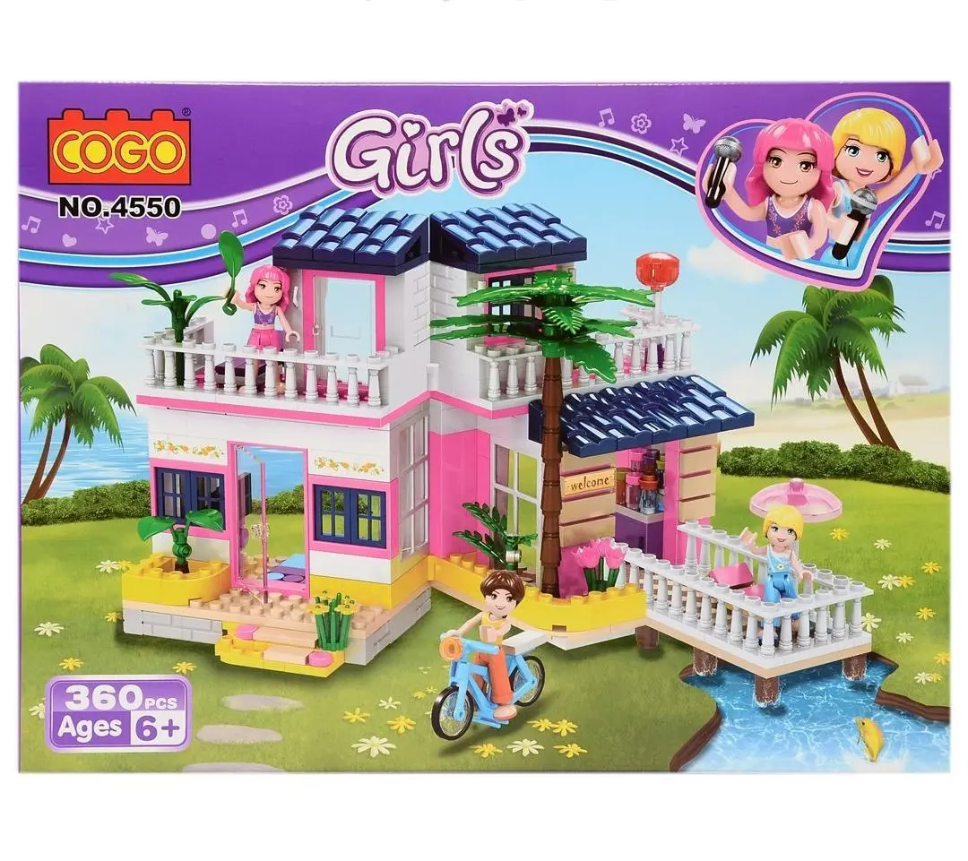 Dream Girls Blocks Set – Beach Villa with Plane & Jet Sky - Image 3