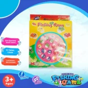 Fishing Game Toy for Kids – 15 Fishes & 4 Rods | Battery Operated Indoor Fun
