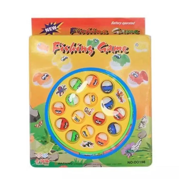 Fishing Game Toy for Kids – 15 Fishes & 4 Rods | Battery Operated Indoor Fun - Image 2