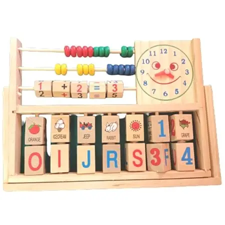 Melissa & Doug Wooden Add & Subtract Abacus for Kids – Educational Toy in Bangladesh - Image 3