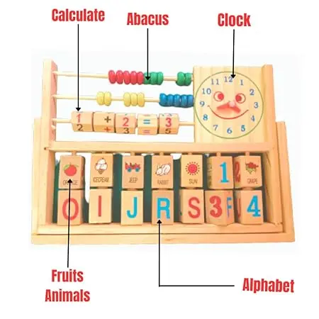 Melissa & Doug Wooden Add & Subtract Abacus for Kids – Educational Toy in Bangladesh - Image 6