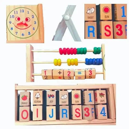 Melissa & Doug Wooden Add & Subtract Abacus for Kids – Educational Toy in Bangladesh - Image 4