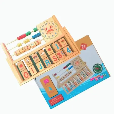 Melissa & Doug Wooden Add & Subtract Abacus for Kids – Educational Toy in Bangladesh - Image 2