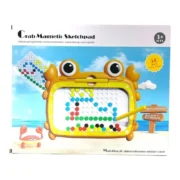 Crab Magnetic Dots Drawing Board for Kids | Creative Learning Toy (3–6 Yrs)