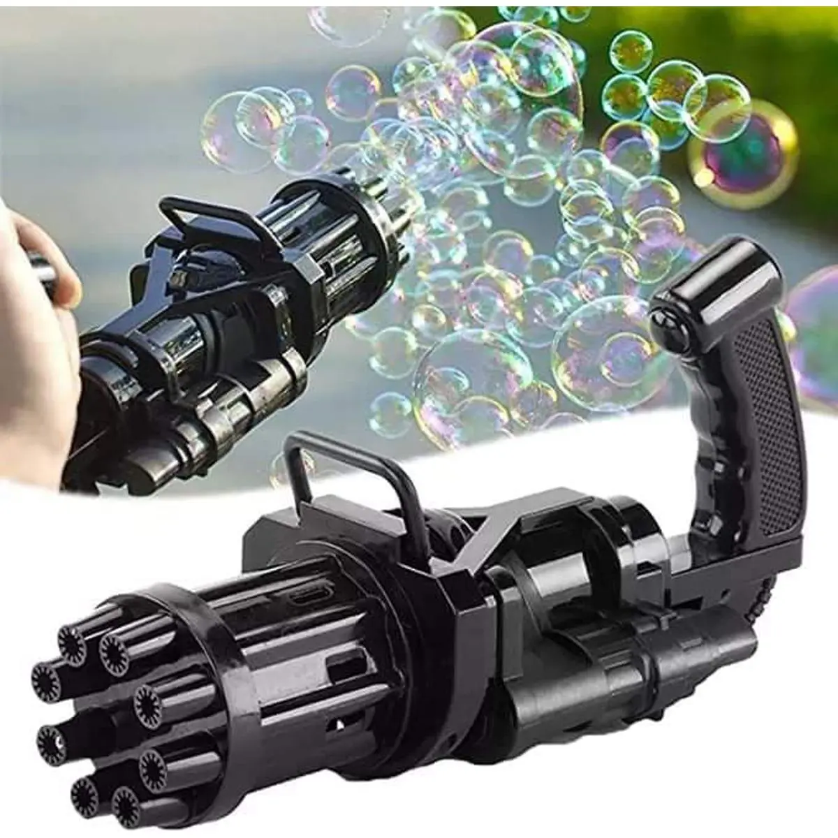 PlayBox Gatling Bubble Gun with LED Light – Fun Outdoor Toy for Kids | BDT 230
