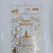 Happy Birthday Banner 13 Piece Card - White