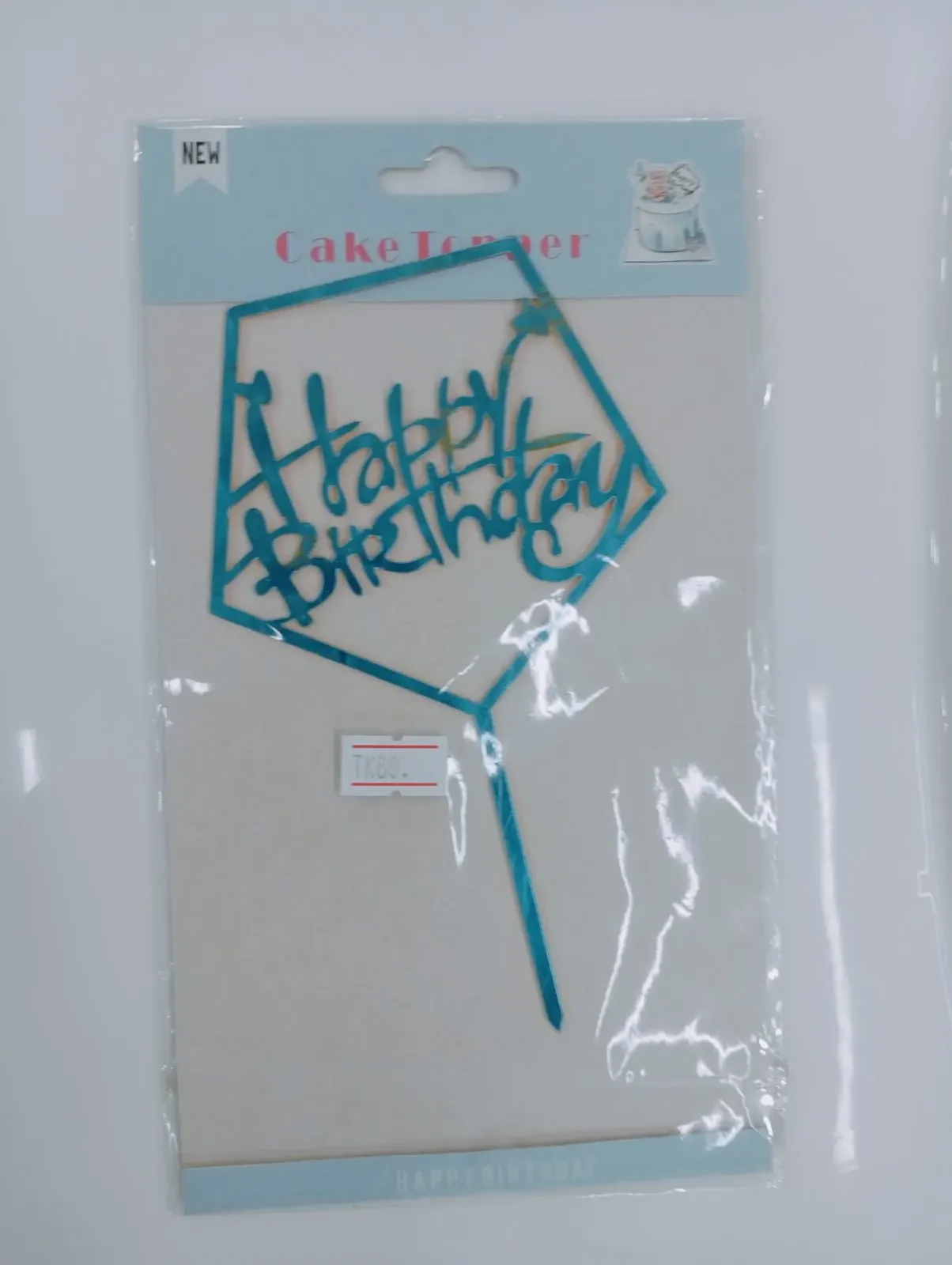 Acrylic Happy Birthday cake topper