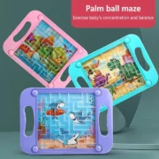 Maze Puzzle Double Balance Ball Board Game For Kids | Brain Game  For Children | 3D Educational Toy
