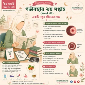 গর্ভাবস্থার ২য় সপ্তাহে কী হয়, Pregnancy Week 2, গর্ভাবস্থার দ্বিতীয় সপ্তাহের পরিবর্তন ও পরামর্শ - Nokshikatha