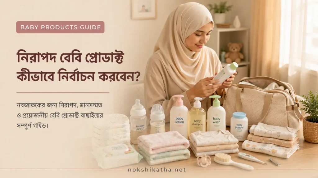 নবজাতকের জন্য নিরাপদ baby products নির্বাচন করার গাইড by Nokshikatha.