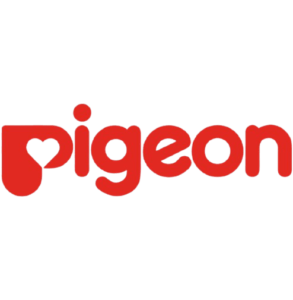 Pigeon baby products brand logo available at Nokshikatha Bangladesh