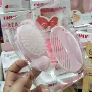 Farlin Doctor J. Baby Hair Comb & Brush Set – Pink (BF-150A, 0M+)
